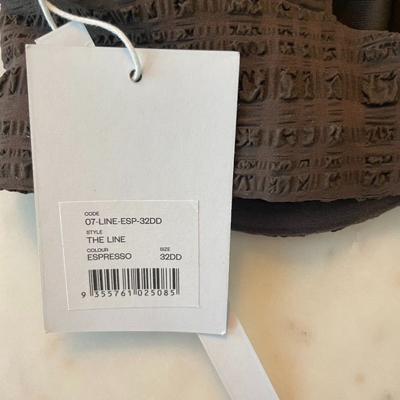NWT | Form and Fold The Line Bra-Sized Bikini Top | 32DD | Espresso Brown - Picture 7 of 7